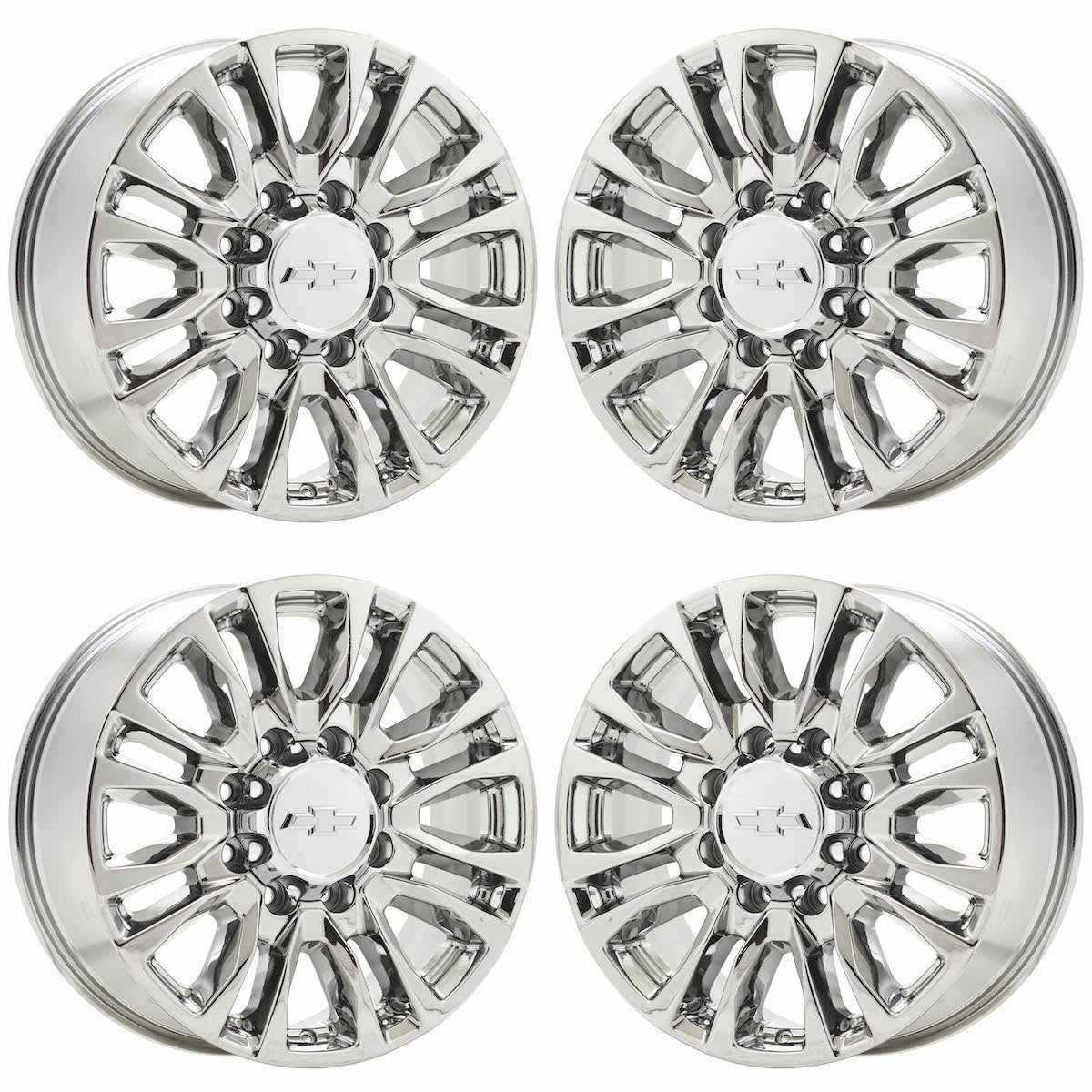20" Chevy Silverado 2500 3500 Bright Chrome wheels Factory OEM 5961 EXCHANGE